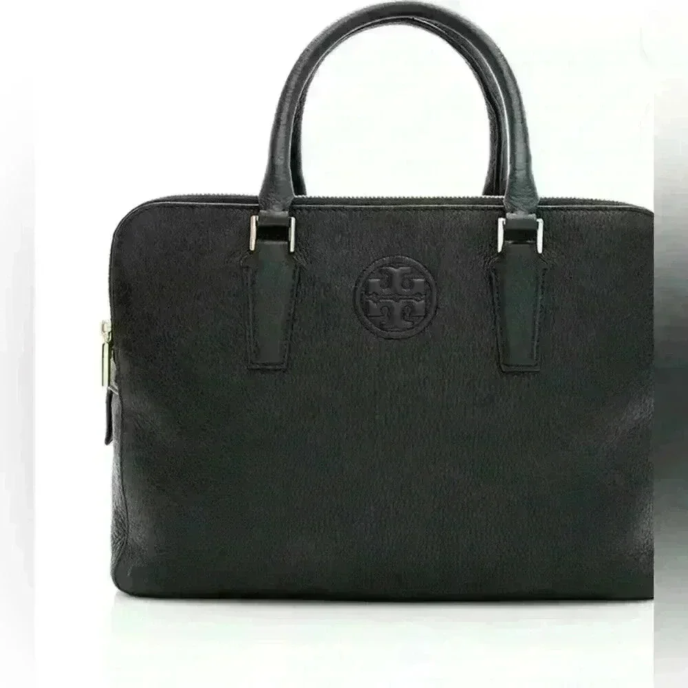 Tory Burch Leather Marion Triple Zip Satchel